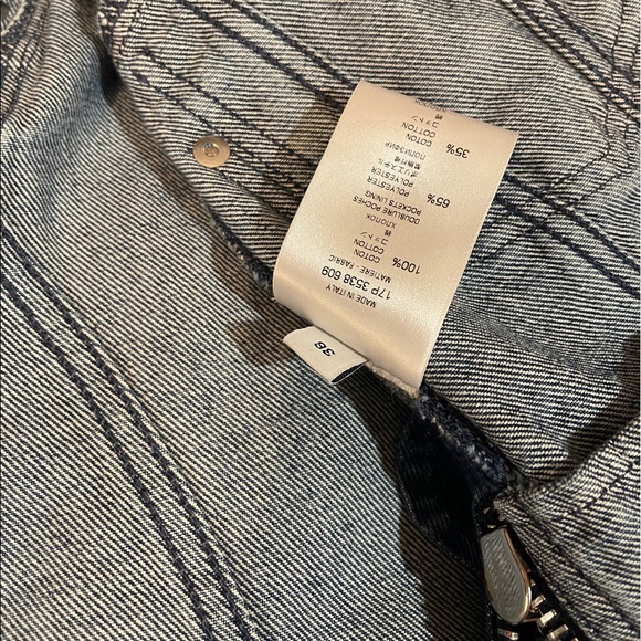 Givenchy denim contrast yoke cape jacket size 36 - Picture 5 of 14